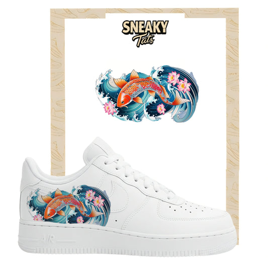 Bügelfolien für Nike Air force 1 und Jordan Koi