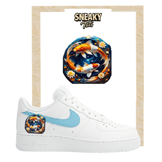 Bügelfolien für Nike Air force 1 und Jordan  Koi