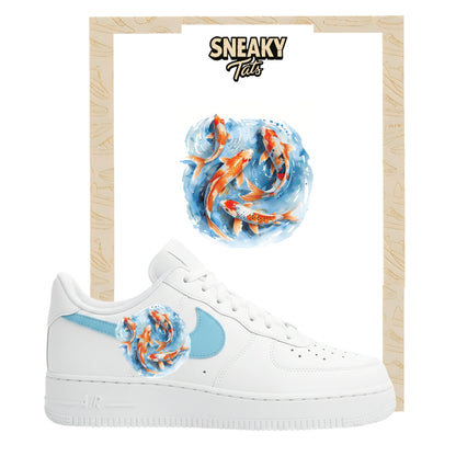 Bügelfolie für Nike Air force 1 und Jordan Koi