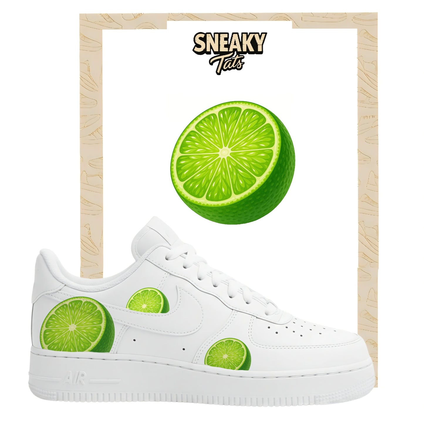Sneakerfolien für Nike Air force 1 und Jordan Limette