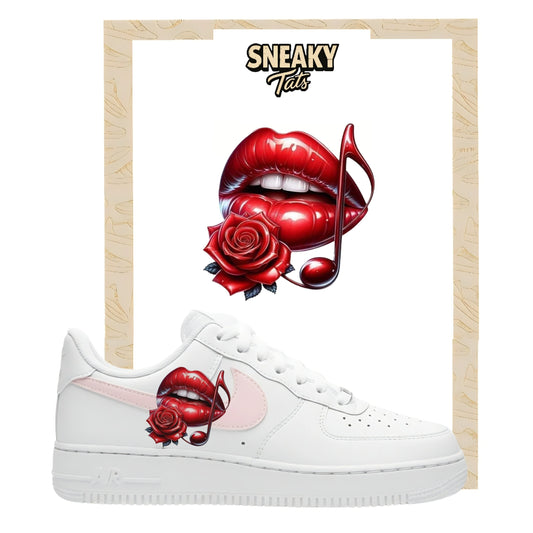 Bügelfolien für Nike Air force 1 und Jordan Lippen