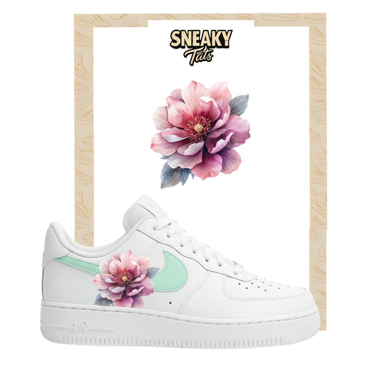 Sneakerfolien für Custom Sneaker Nike Air force 1 und Jordan Paeonia altrosa
