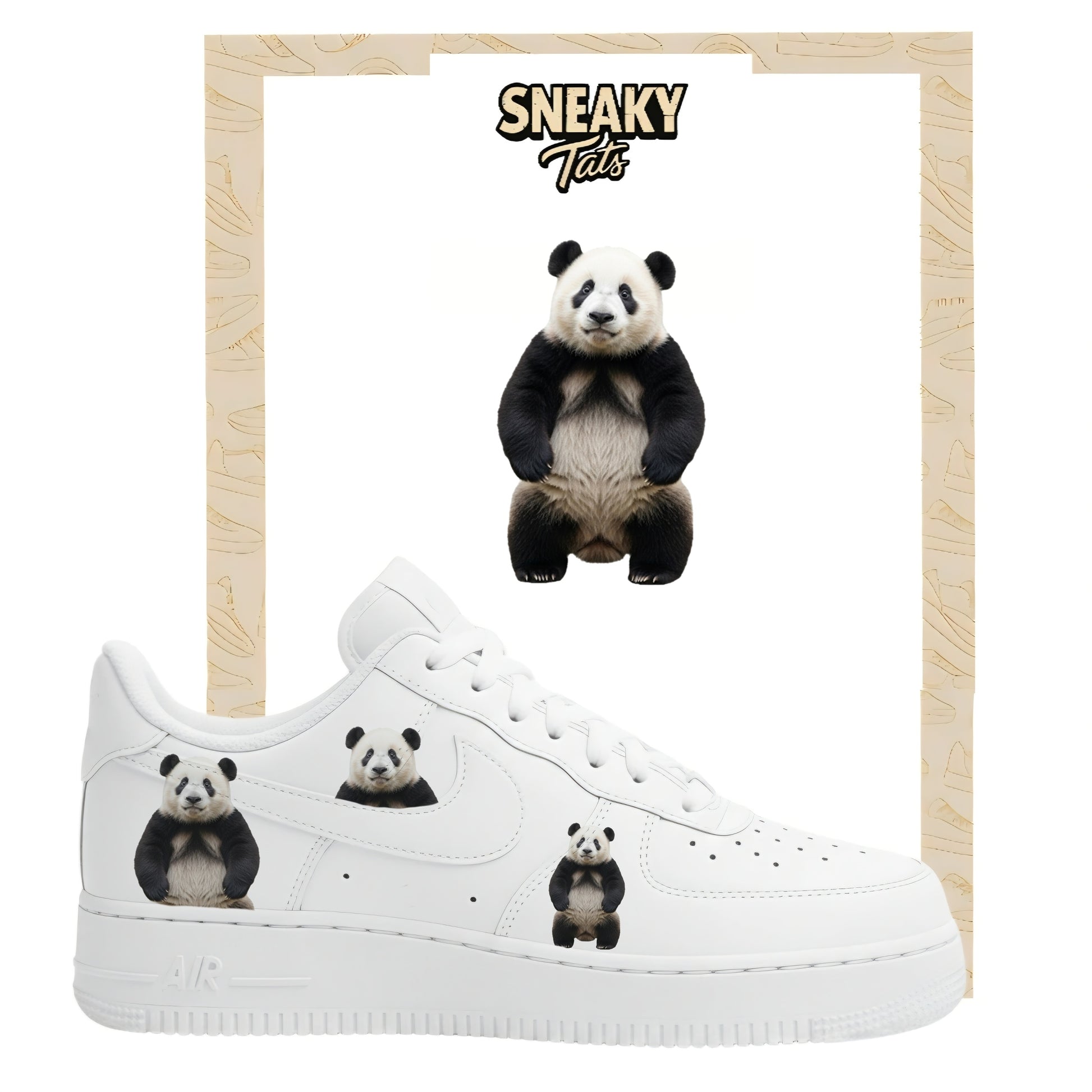 Bügelfolie für Nike Air force 1 und Jordan  Panda