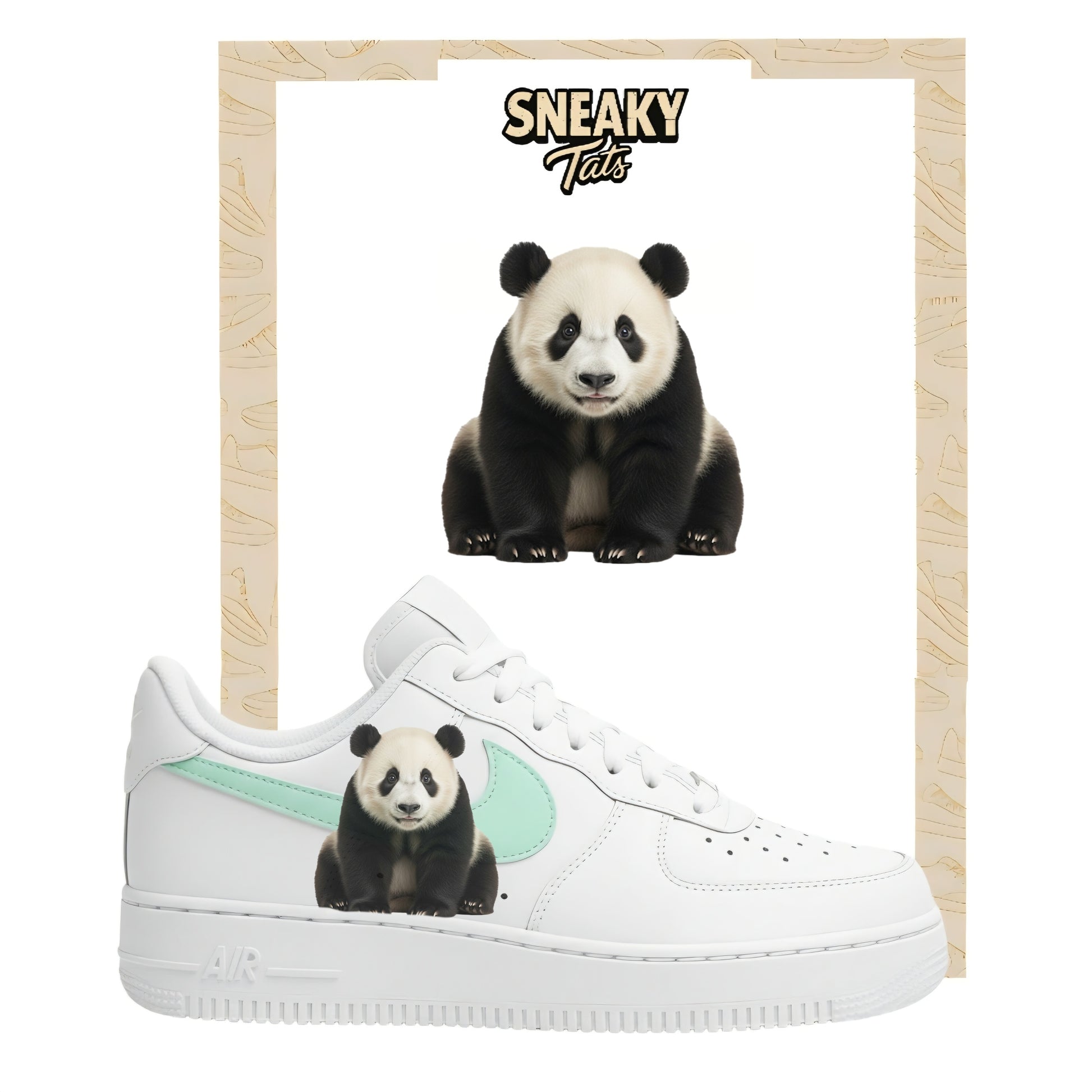 Bügelfolie für Nike Air force 1 und Jordan Panda