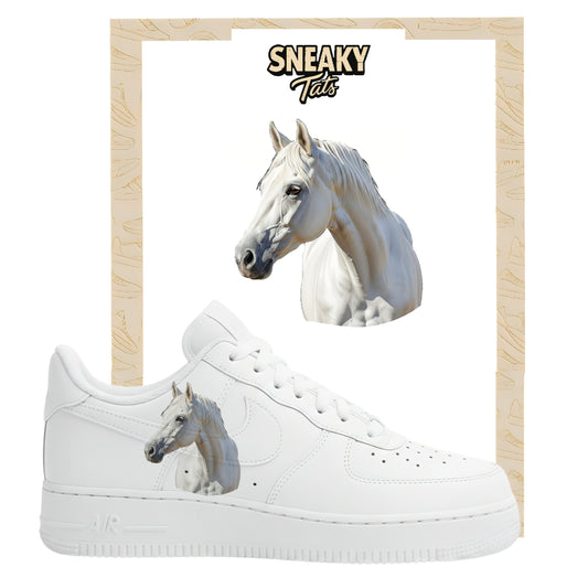 Bügelfolie für Nike Air force 1 und Jordan Pferd