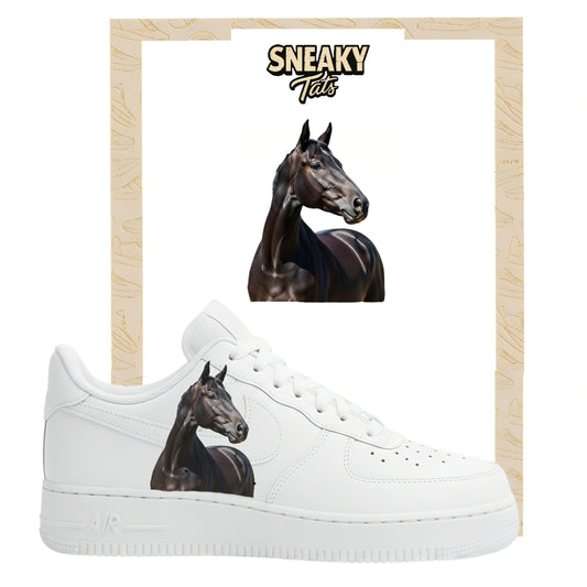 Bügelfolie für Nike Air force 1 und Jordan Pferd