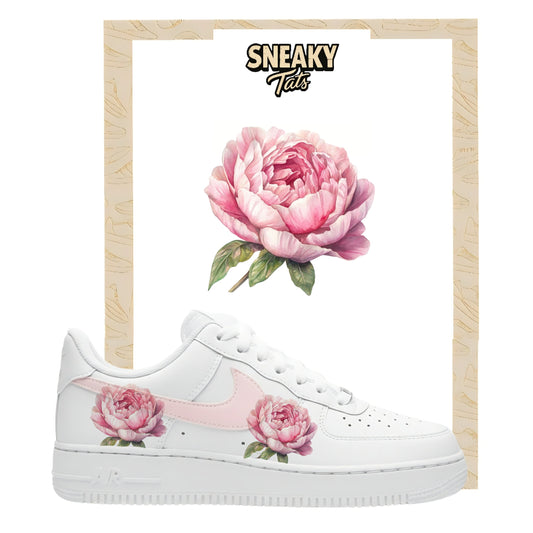 Sneakerfolien für Custom Sneaker Nike Air force 1 und Jordan Pfingstrose