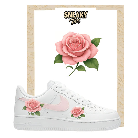 Sneakerfolien für Custom Sneaker Nike Air force 1 und Jordan Rose mit Blättern