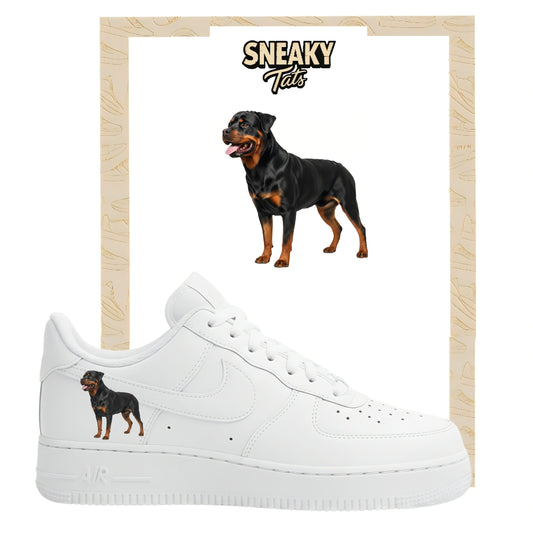 Bügelfolie für Nike Air force 1 und Jordan Rottweiler