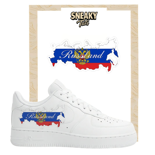 Bügelfolie für Nike Air force 1 und Jordan Russia