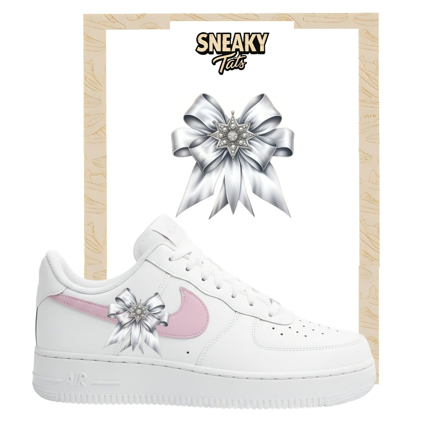 Bügelfolien für Nike Air force 1 und Jordan Schleife