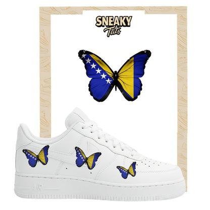 Bügelfolie für Nike Air force 1 und Jordan Schmetterlinge Bosnien