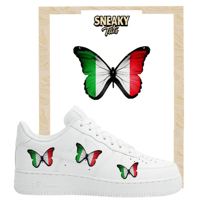Bügelfolie für Nike Air force 1 und Jordan Schmetterlinge Italien