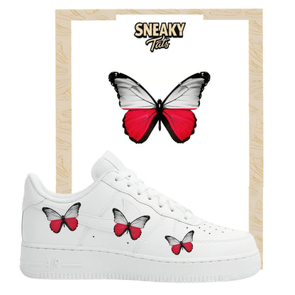 Bügelfolie für Nike Air force 1 und Jordan Schmetterlinge Polen