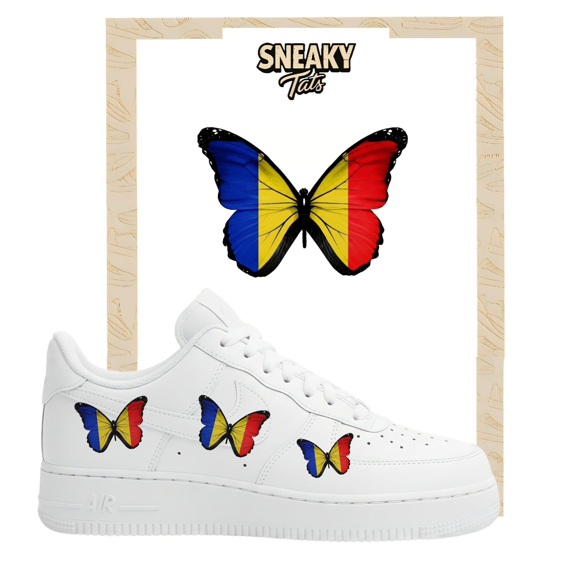 Bügelfolie für Nike Air force 1 und Jordan Schmetterlinge Rumänien