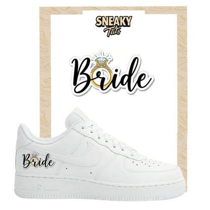 Sneakerfolien für Nike Air force 1 und Jordan Schriftzug Bride 