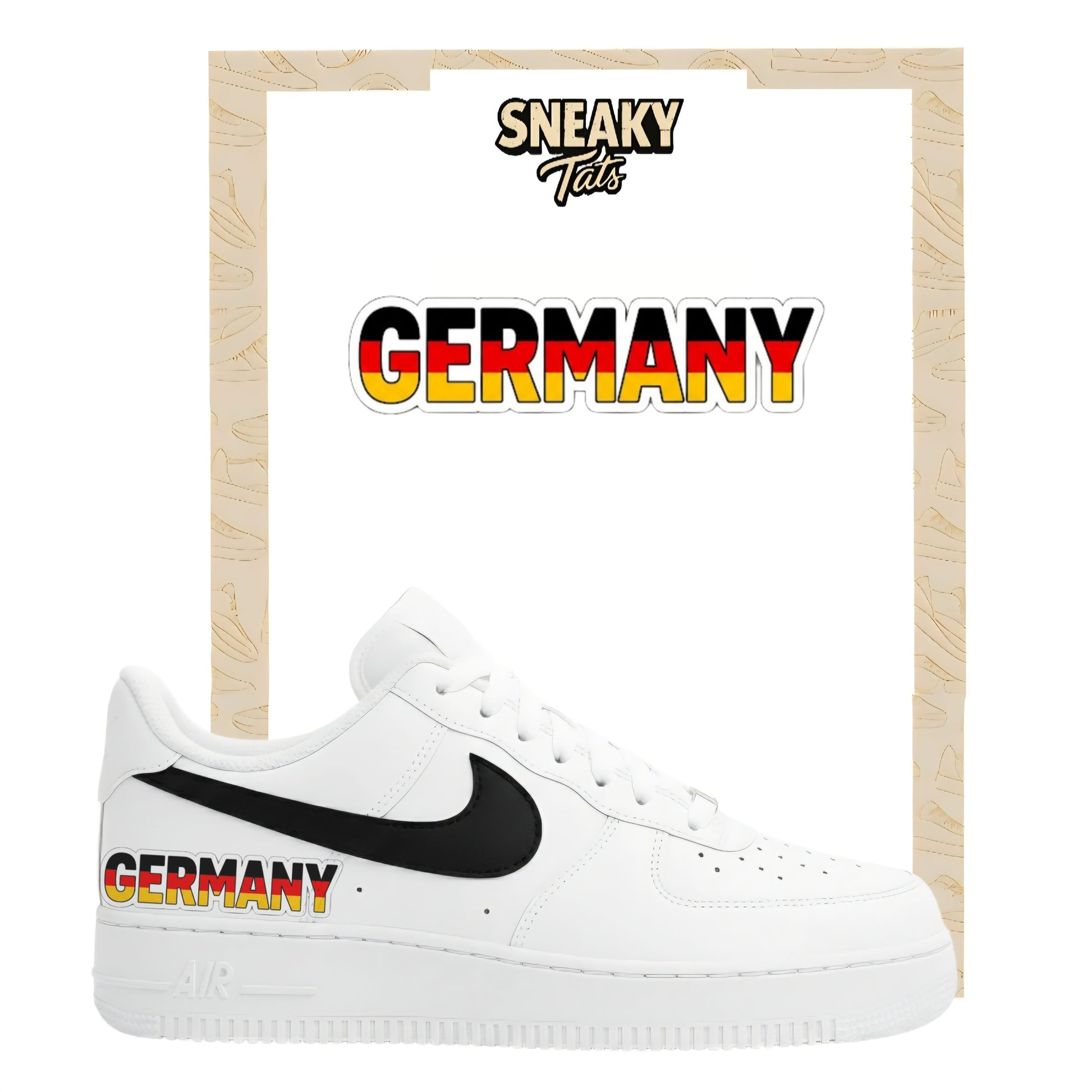 Bügelfolie für Nike Air force 1 und Jordan Schriftzug Germany