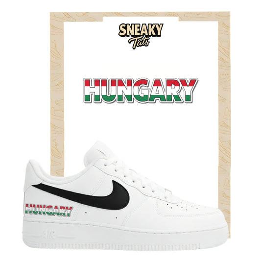 Bügelfolie für Nike Air force 1 und Jordan Schriftzug Hungary