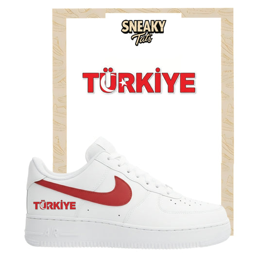 Bügelfolie für Nike Air force 1 und Jordan Schriftzug Türkiye