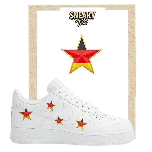 Bügelfolie für Nike Air force 1 und Jordan Stern Deutschland