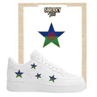 Bügelfolie für Nike Air force 1 und Jordan Stern Gipsy