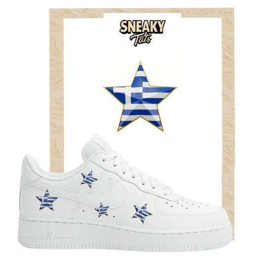 Bügelfolie für Nike Air force 1 und Jordan Stern Griechenland