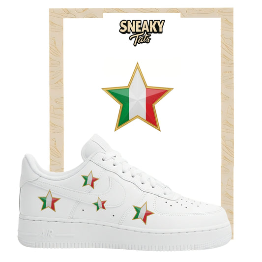 Bügelfolie für Nike Air force 1 und Jordan Stern Italien