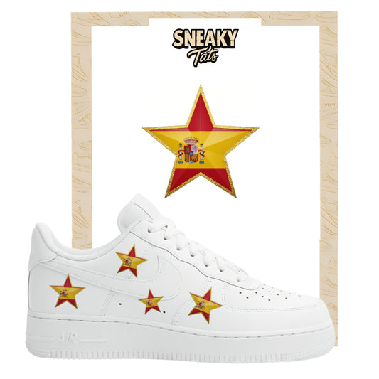 Bügelfolie für Nike Air force 1 und Jordan Stern Spanien