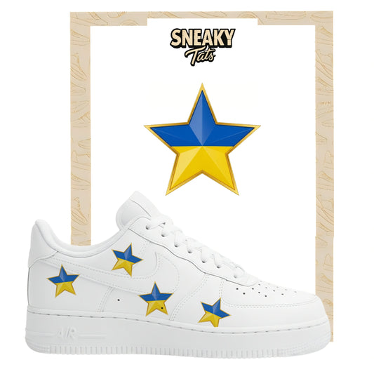 Bügelfolie für Nike Air force 1 und Jordan Stern Ukraine