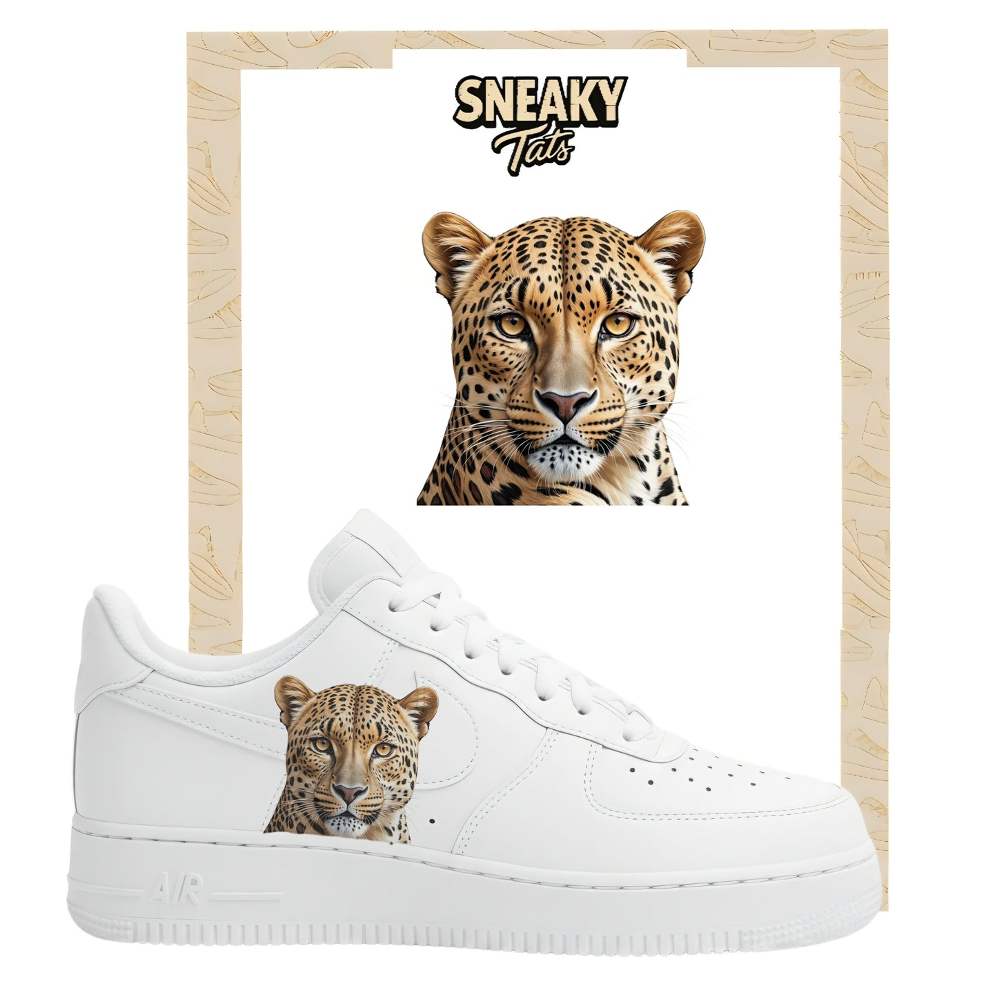 Bügelfolie für Nike Air force 1 und Jordan Tiger