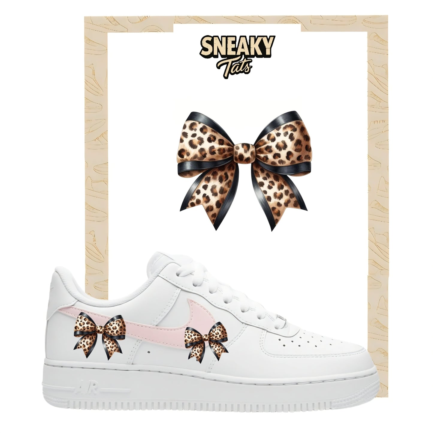 Bügelfolien für Nike Air force 1 und Jordan Schleife Tiger