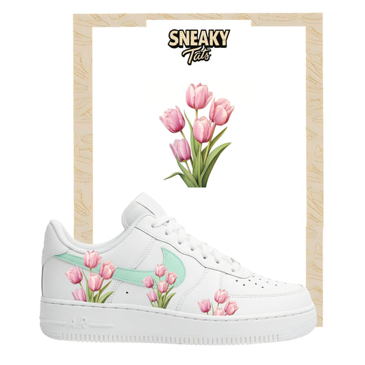 Sneakerfolien für Custom Sneaker Nike Air force 1 und Jordan Tulpen