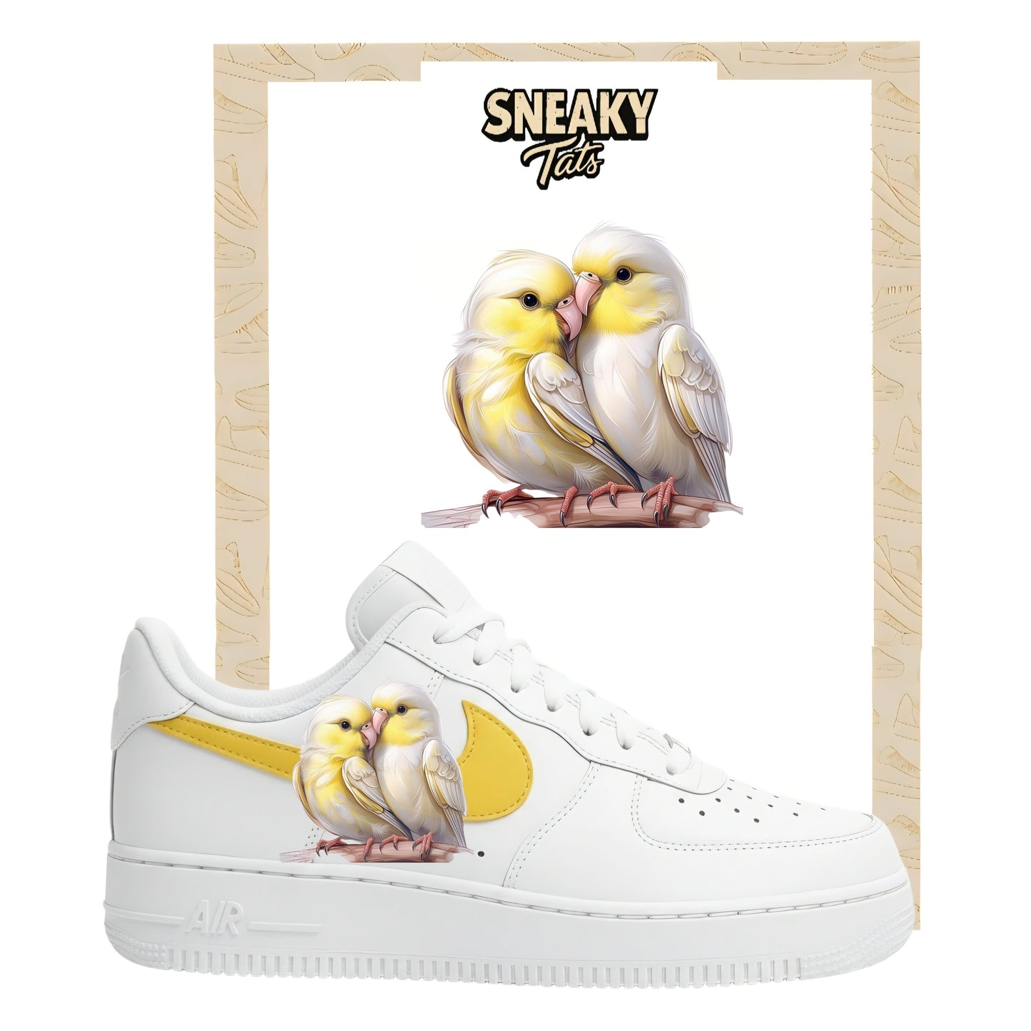 Bügelfolie für Nike Air force 1 und Jordan Vogel