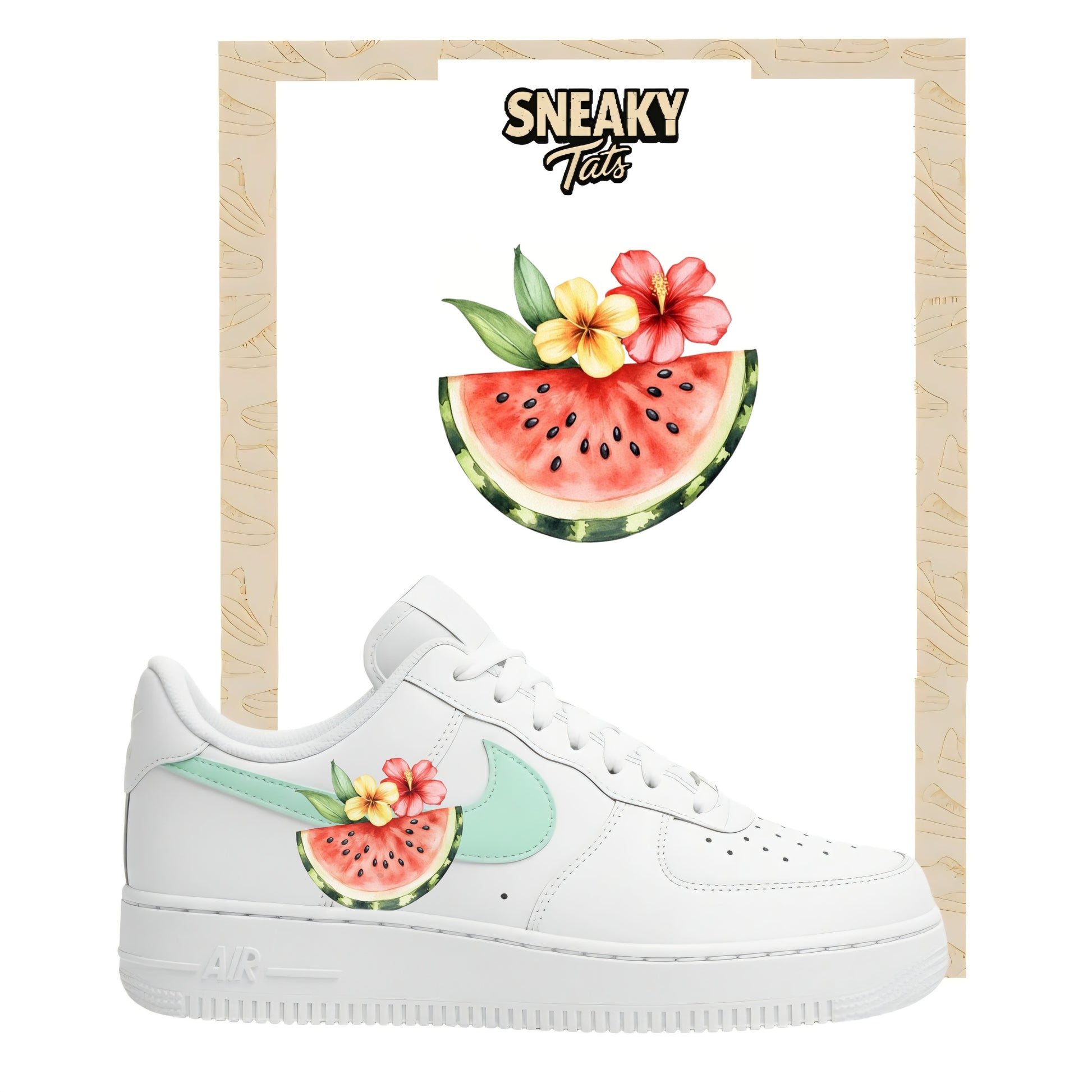 Sneakerfolien für Nike Air force 1 und Jordan Wassermelone