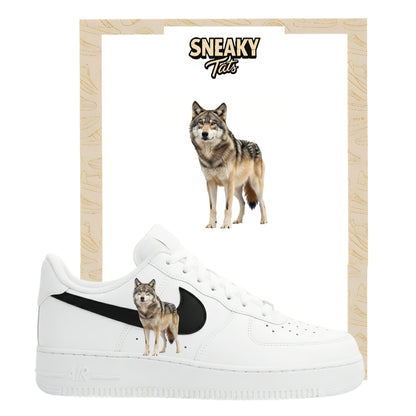 Bügelfolie für Nike Air force 1 und Jordan  Wolf