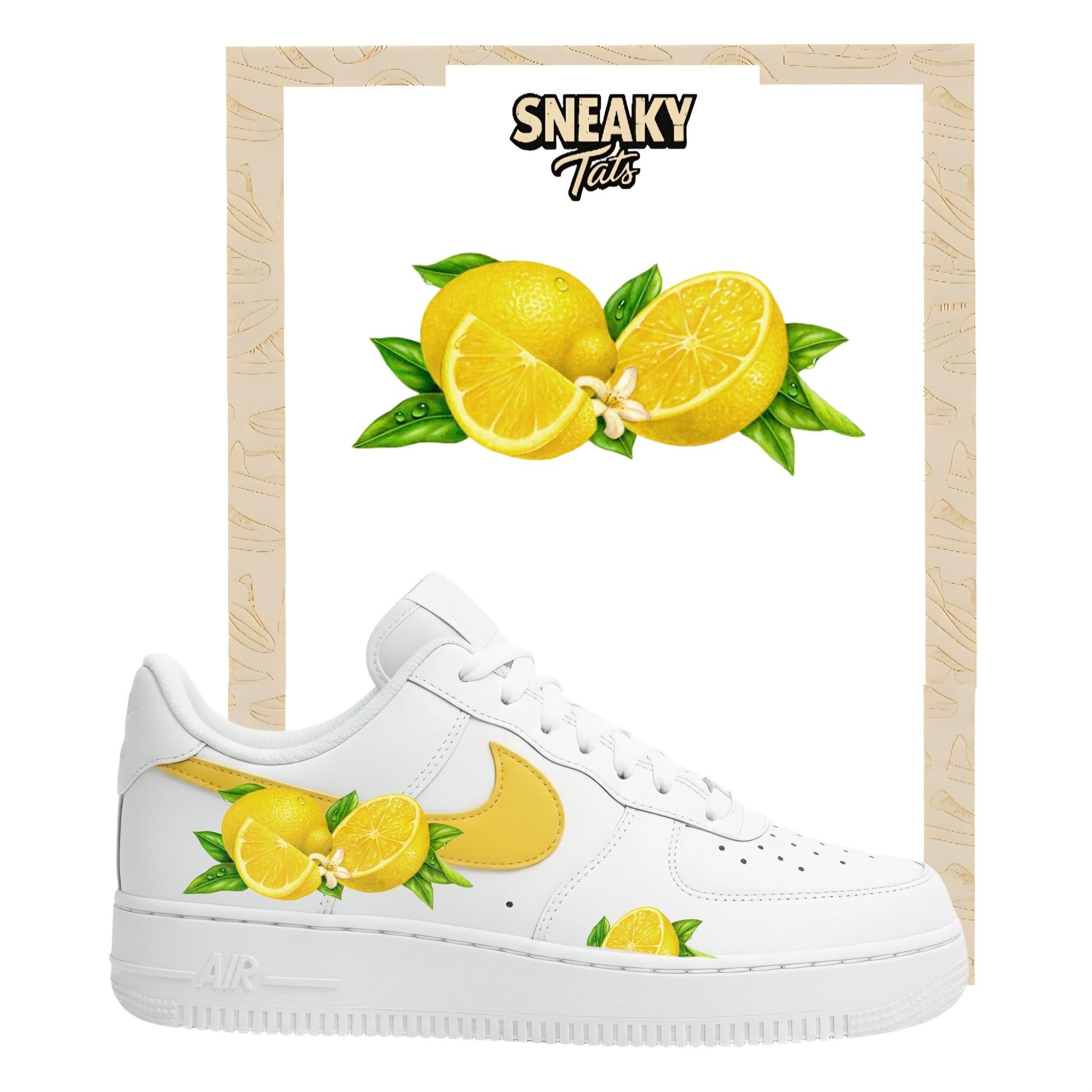 Sneakerfolien für Nike Air force 1 und Jordan Zitronen