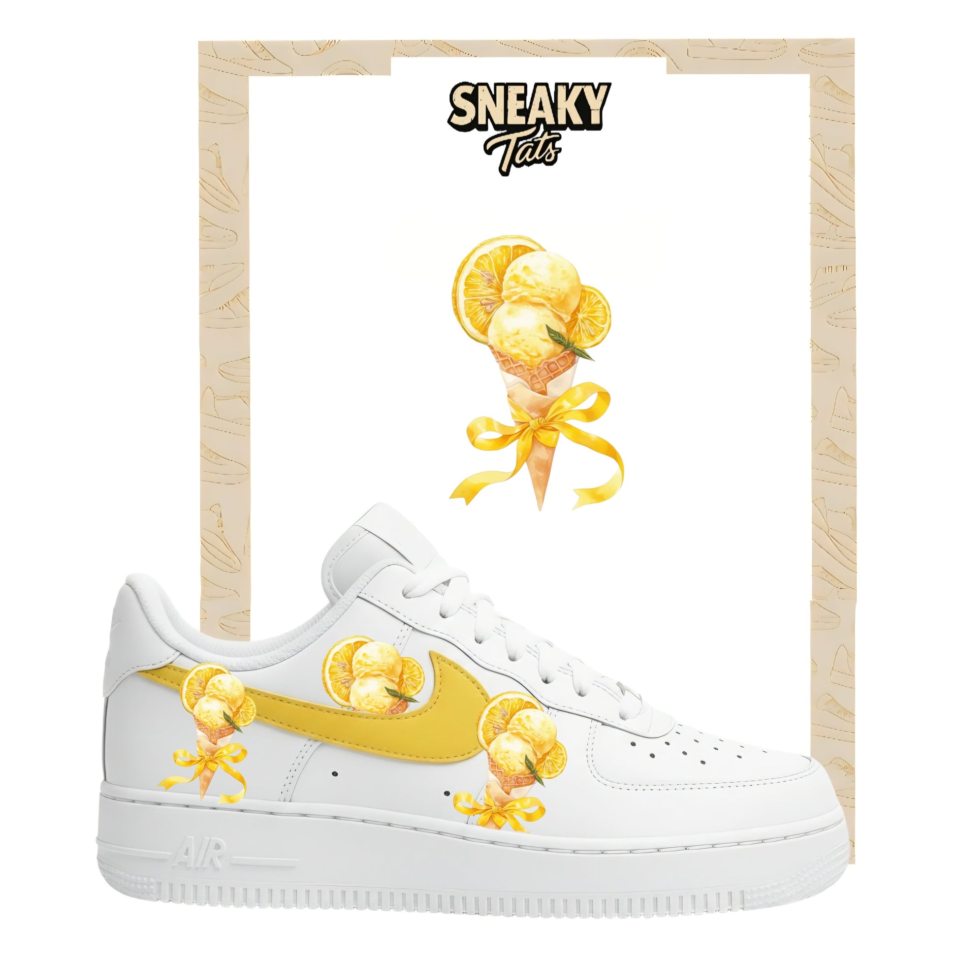 Bügelfolien für Nike Air force 1 und Jordan Eis