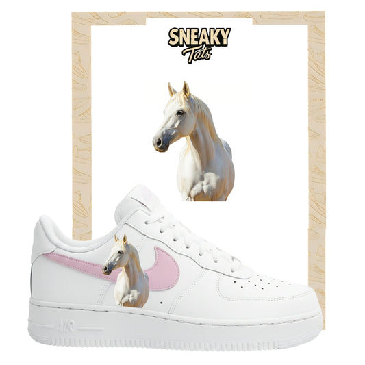 Bügelfolie für Nike Air force 1 und Jordan Pferd