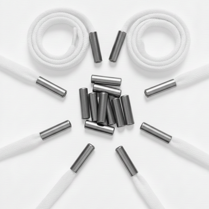 Lace Aglets silber matt