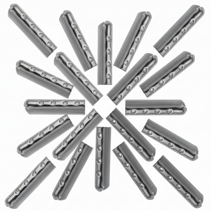 Lace Aglets silber matt