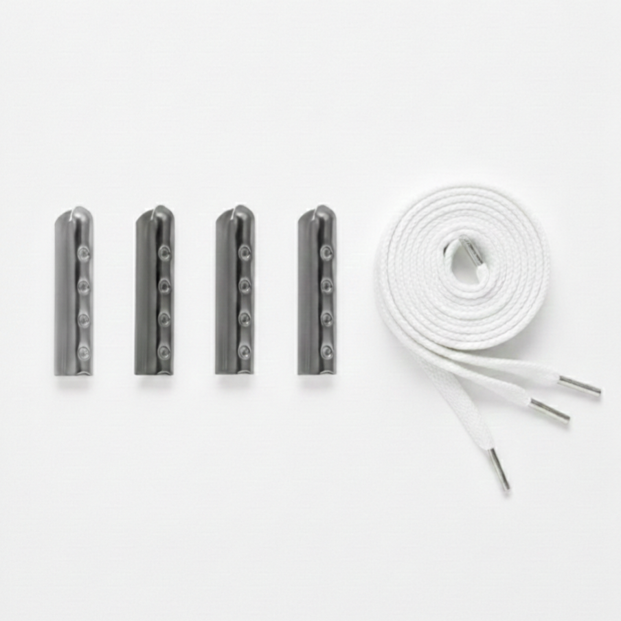 Lace Aglets silber matt