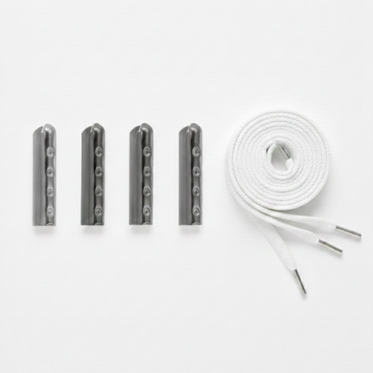 Lace Aglets silber matt