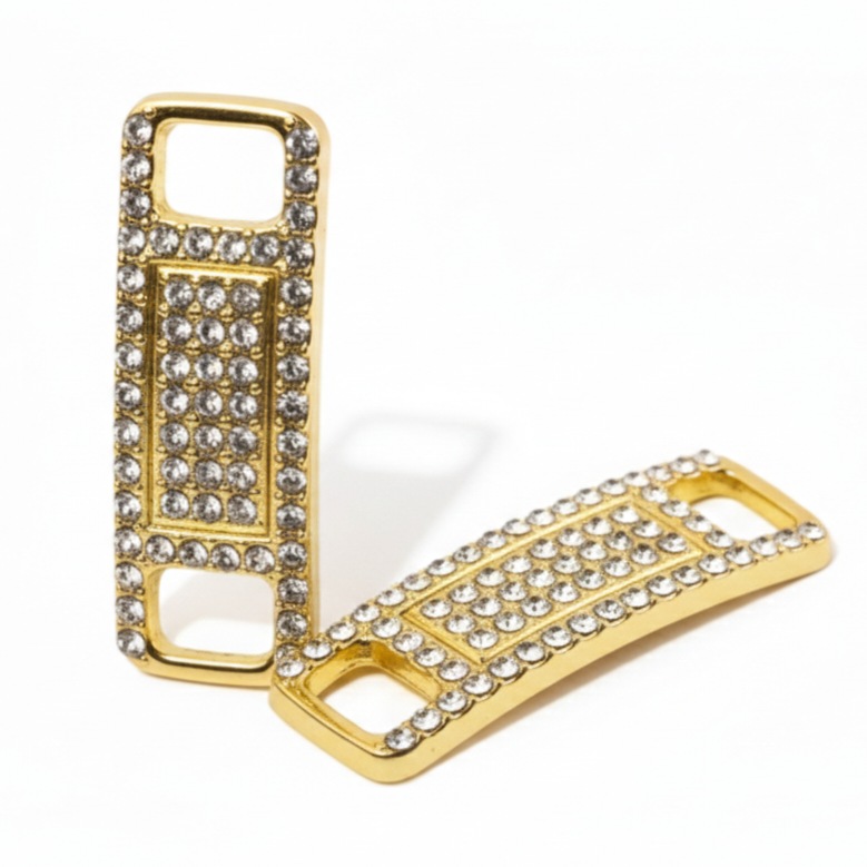 Lace Tags gold Strass