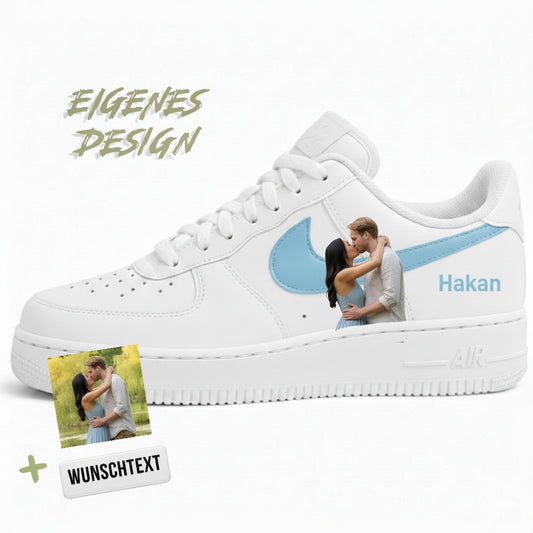 Eigenes Design Air Force 1  "hellblau"