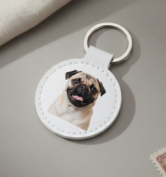 Schlüsselanhänger Mops 024