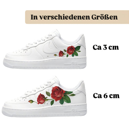 Roses rote rosen von sneakytats bügelfolie