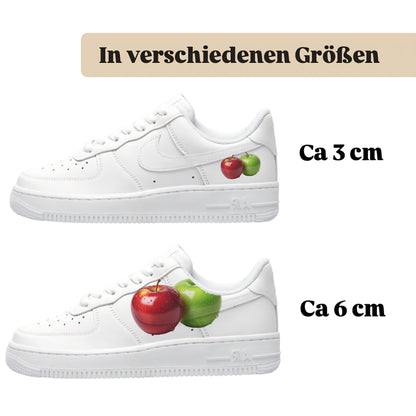 Personalisierte Sneaker mit Apple Motiv einfach aufbügeln