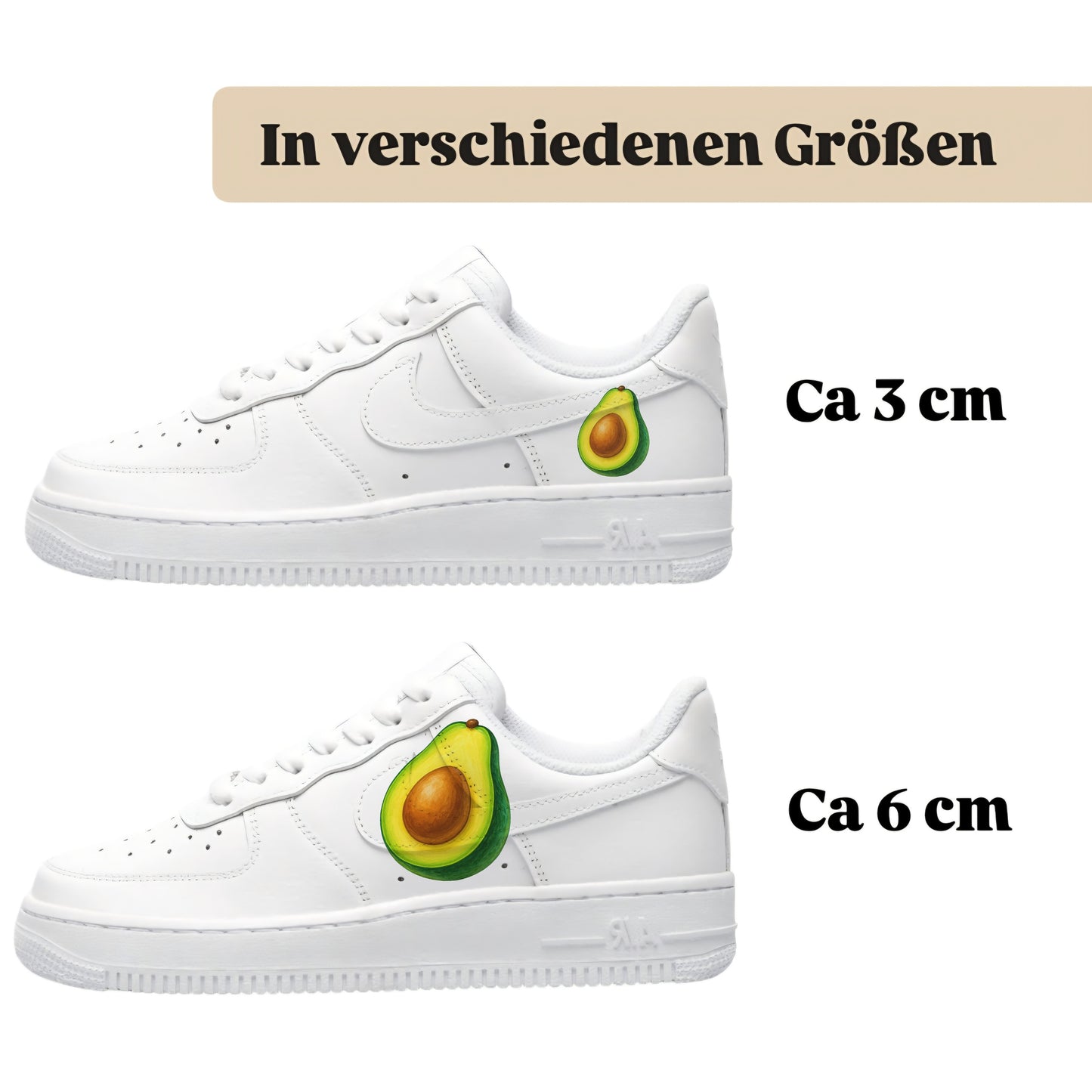 Sneakytats Folie Avocado Frucht zum selbstgestalten