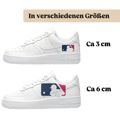 Bügelbilder für mehrere Sneakerarten Nike Puma Adidas Badelatschen Design Baseball
