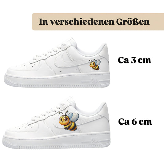 Bügelbilder für mehrere Sneakerarten Biene
